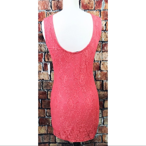 Lovers + Friends Lace Overlay Floral Bodycon Dress - Picture 3 of 6